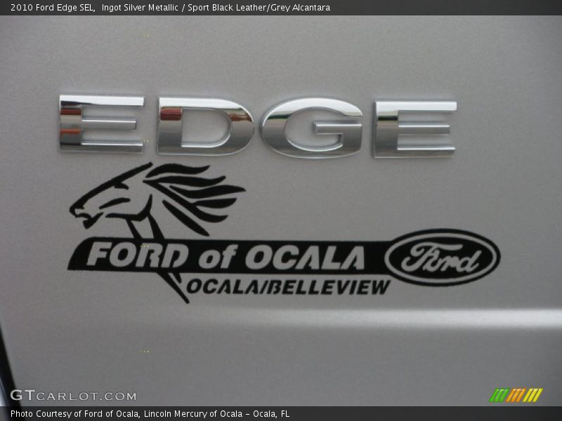 Ingot Silver Metallic / Sport Black Leather/Grey Alcantara 2010 Ford Edge SEL