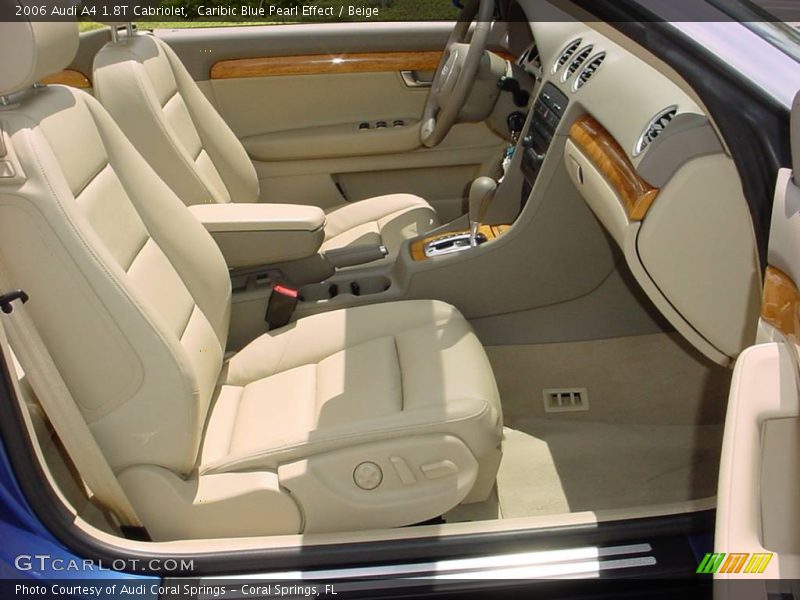 Caribic Blue Pearl Effect / Beige 2006 Audi A4 1.8T Cabriolet