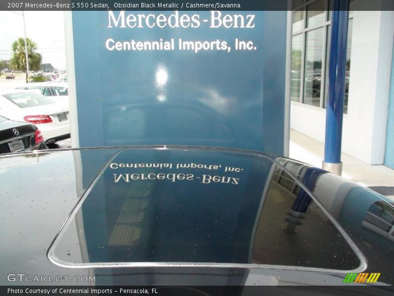 Obsidian Black Metallic / Cashmere/Savanna 2007 Mercedes-Benz S 550 Sedan