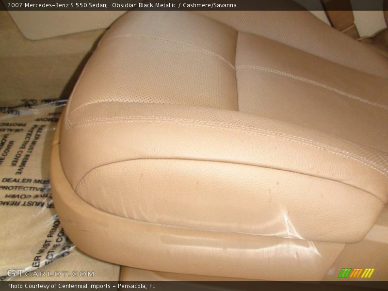 Obsidian Black Metallic / Cashmere/Savanna 2007 Mercedes-Benz S 550 Sedan