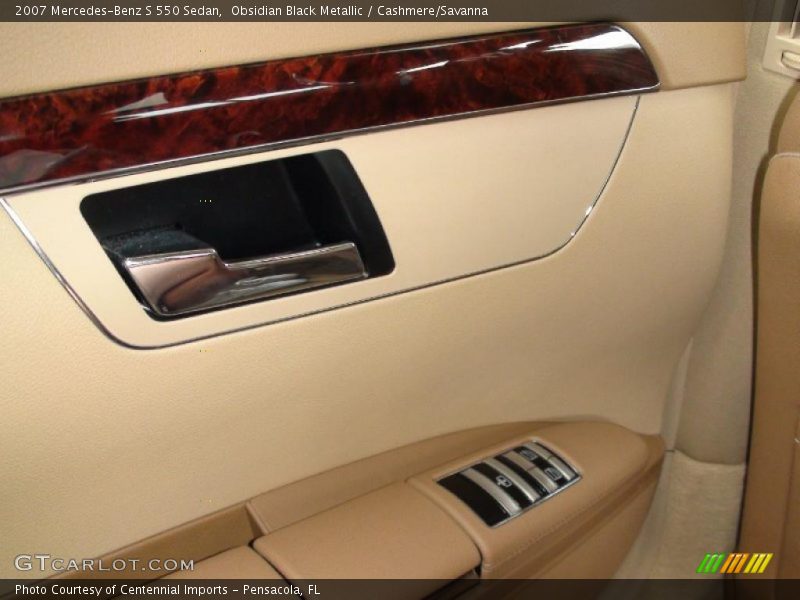 Obsidian Black Metallic / Cashmere/Savanna 2007 Mercedes-Benz S 550 Sedan