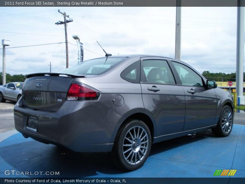 Sterling Gray Metallic / Medium Stone 2011 Ford Focus SES Sedan