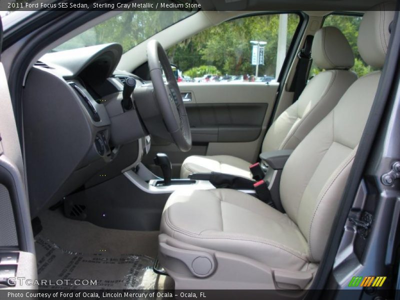 Sterling Gray Metallic / Medium Stone 2011 Ford Focus SES Sedan