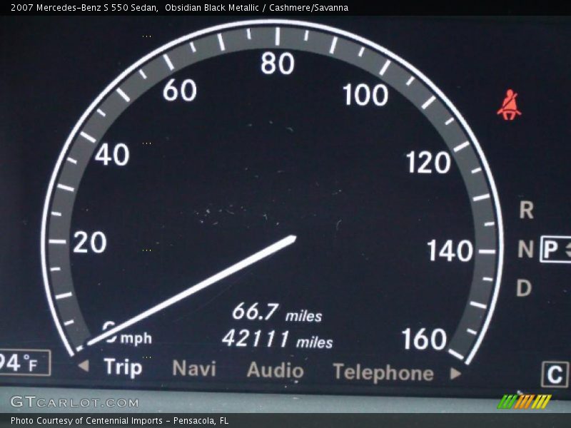 Obsidian Black Metallic / Cashmere/Savanna 2007 Mercedes-Benz S 550 Sedan