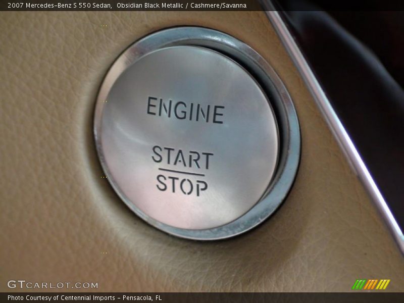 Obsidian Black Metallic / Cashmere/Savanna 2007 Mercedes-Benz S 550 Sedan