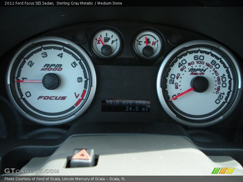 Sterling Gray Metallic / Medium Stone 2011 Ford Focus SES Sedan