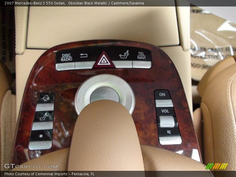 Obsidian Black Metallic / Cashmere/Savanna 2007 Mercedes-Benz S 550 Sedan