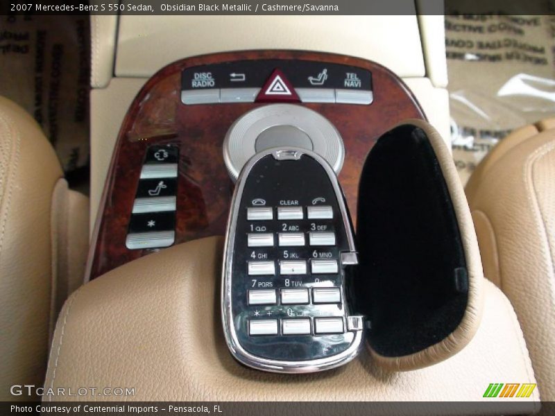 Obsidian Black Metallic / Cashmere/Savanna 2007 Mercedes-Benz S 550 Sedan