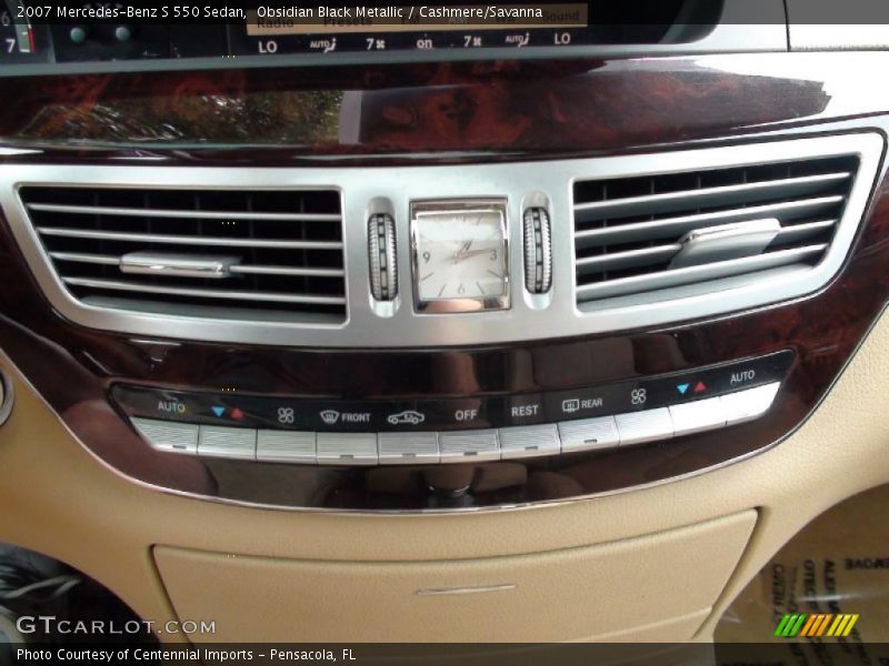 Obsidian Black Metallic / Cashmere/Savanna 2007 Mercedes-Benz S 550 Sedan