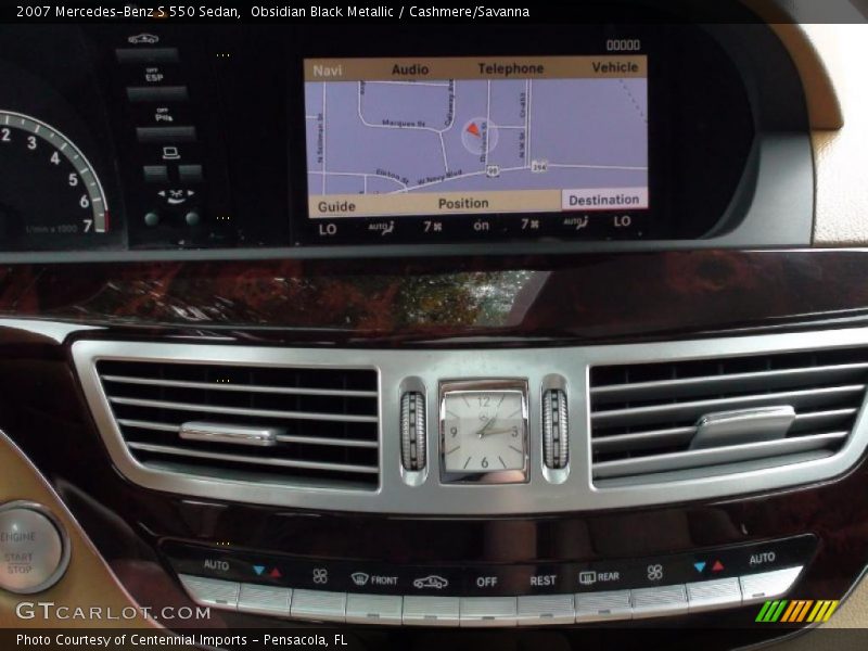 Obsidian Black Metallic / Cashmere/Savanna 2007 Mercedes-Benz S 550 Sedan