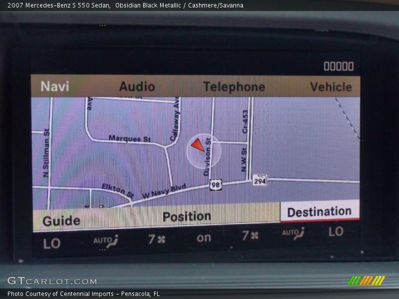 Obsidian Black Metallic / Cashmere/Savanna 2007 Mercedes-Benz S 550 Sedan