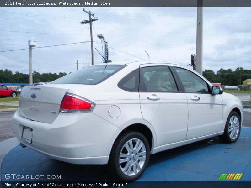 White Suede / Medium Stone 2011 Ford Focus SEL Sedan