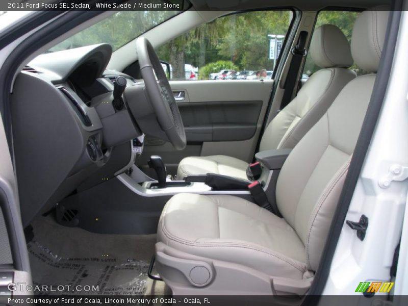 White Suede / Medium Stone 2011 Ford Focus SEL Sedan