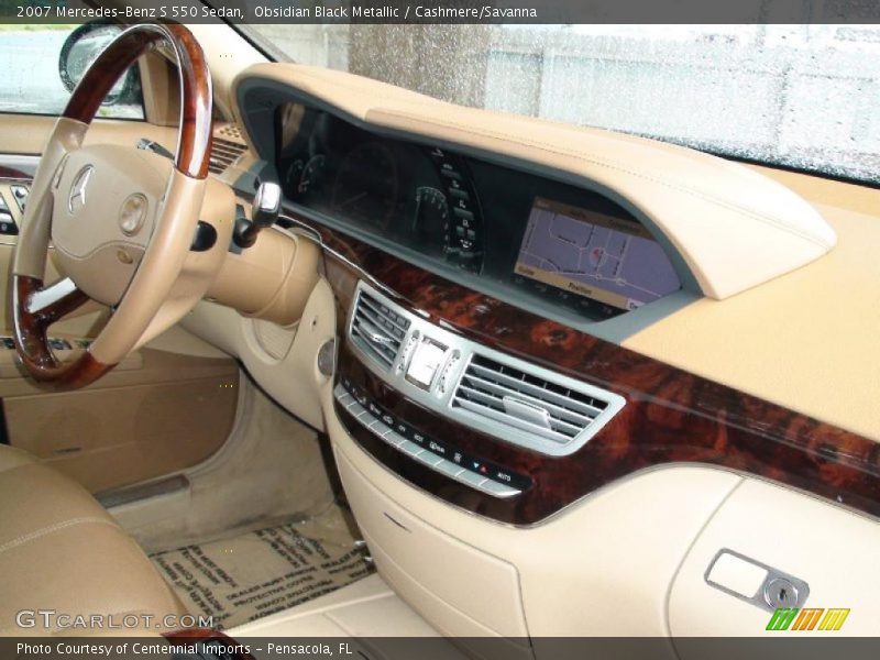Obsidian Black Metallic / Cashmere/Savanna 2007 Mercedes-Benz S 550 Sedan