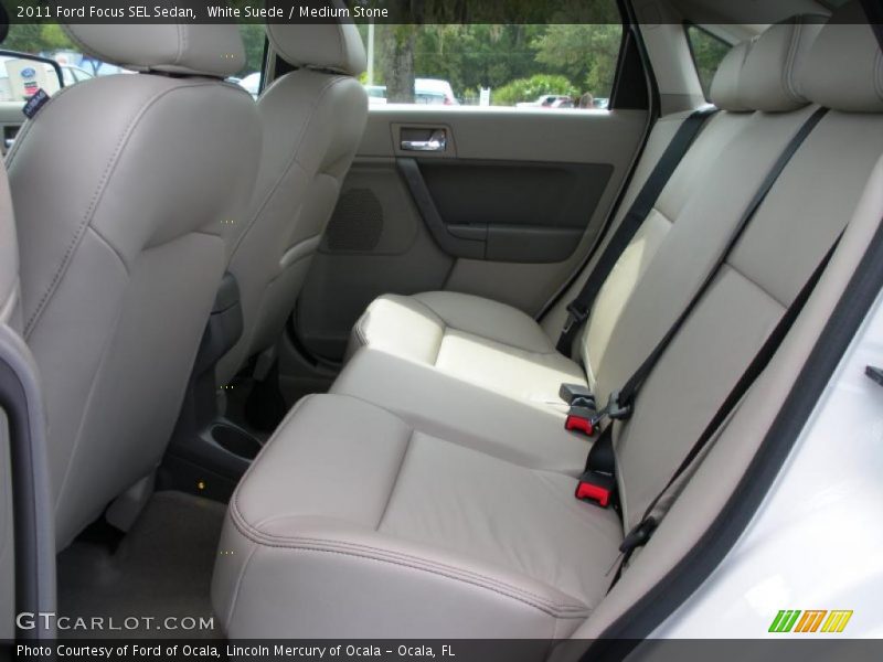 White Suede / Medium Stone 2011 Ford Focus SEL Sedan