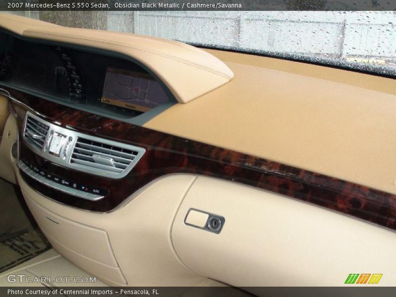 Obsidian Black Metallic / Cashmere/Savanna 2007 Mercedes-Benz S 550 Sedan