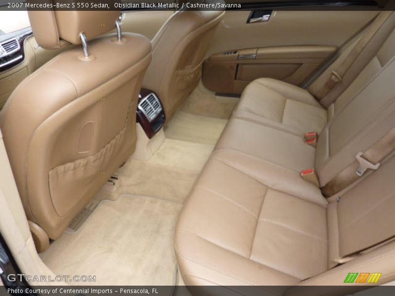 Obsidian Black Metallic / Cashmere/Savanna 2007 Mercedes-Benz S 550 Sedan