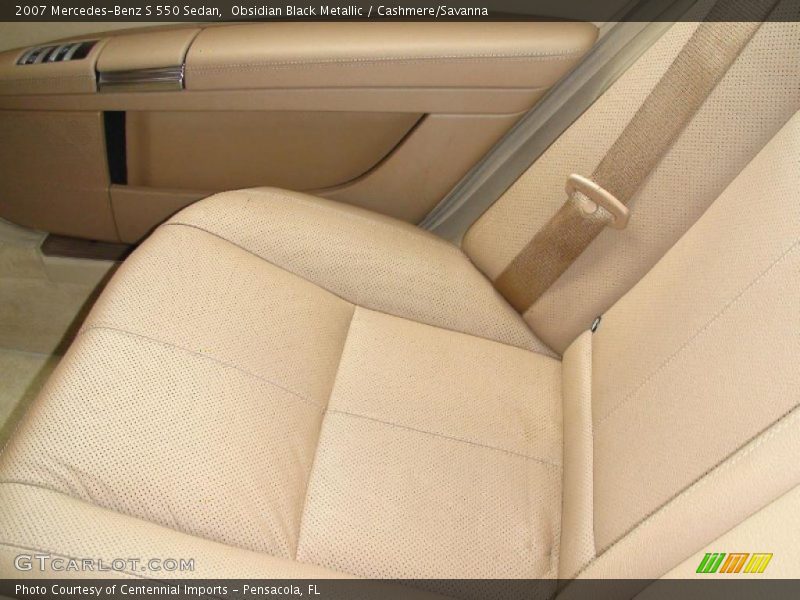 Obsidian Black Metallic / Cashmere/Savanna 2007 Mercedes-Benz S 550 Sedan