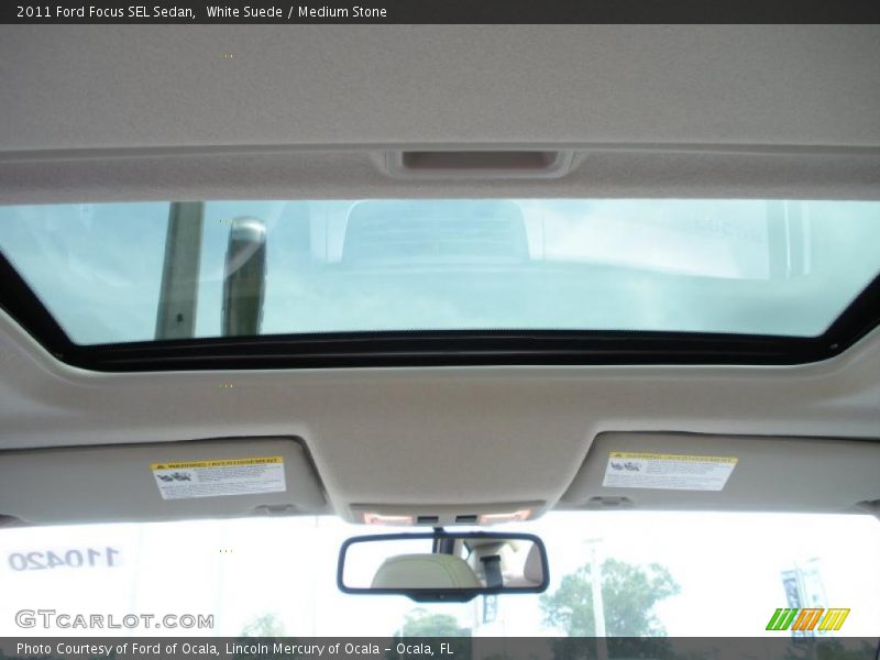 White Suede / Medium Stone 2011 Ford Focus SEL Sedan