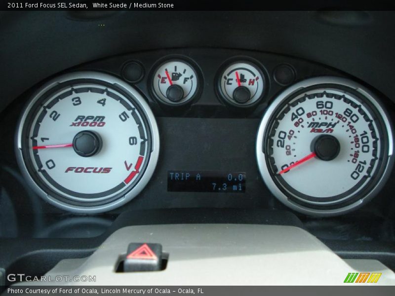 White Suede / Medium Stone 2011 Ford Focus SEL Sedan