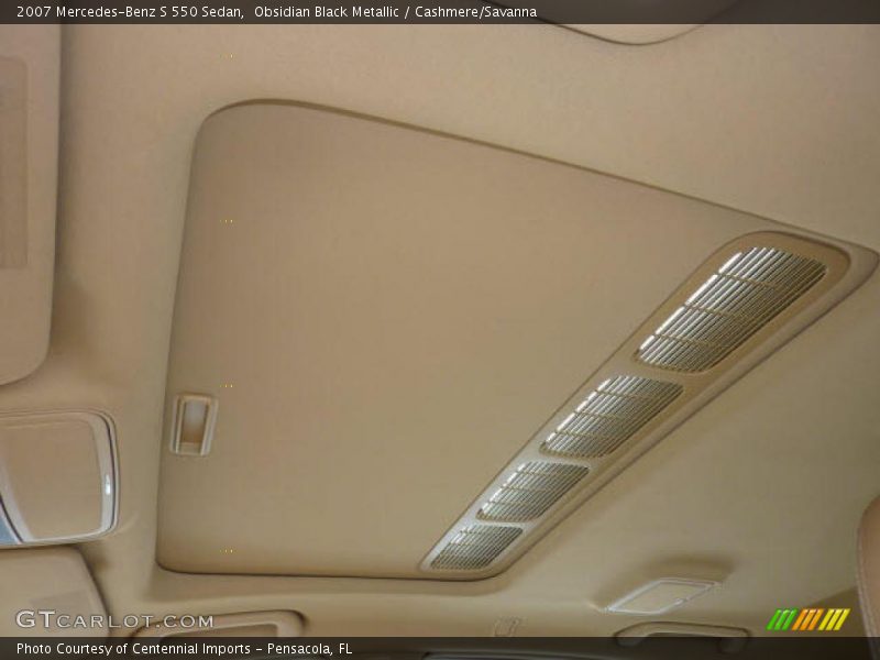 Obsidian Black Metallic / Cashmere/Savanna 2007 Mercedes-Benz S 550 Sedan