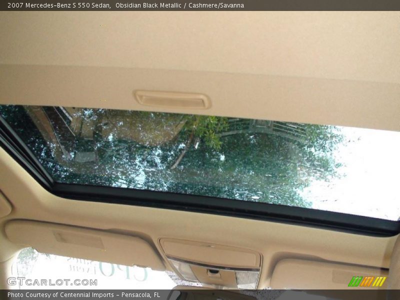 Obsidian Black Metallic / Cashmere/Savanna 2007 Mercedes-Benz S 550 Sedan
