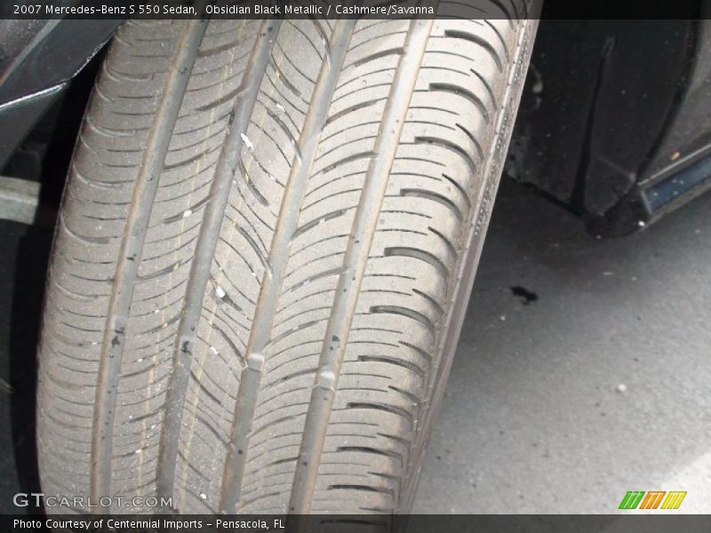 Obsidian Black Metallic / Cashmere/Savanna 2007 Mercedes-Benz S 550 Sedan