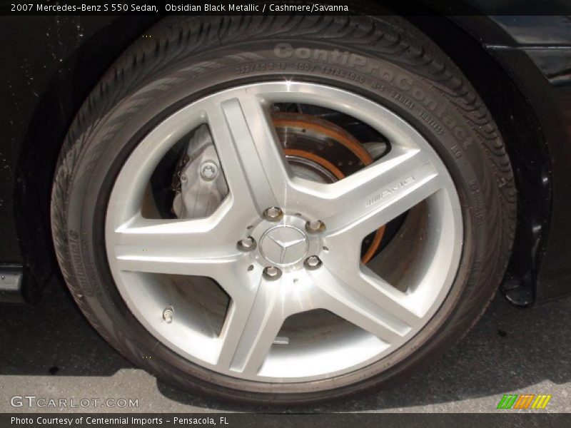 Obsidian Black Metallic / Cashmere/Savanna 2007 Mercedes-Benz S 550 Sedan