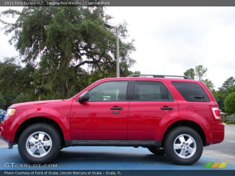 Sangria Red Metallic / Charcoal Black 2011 Ford Escape XLT