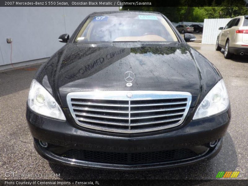 Obsidian Black Metallic / Cashmere/Savanna 2007 Mercedes-Benz S 550 Sedan