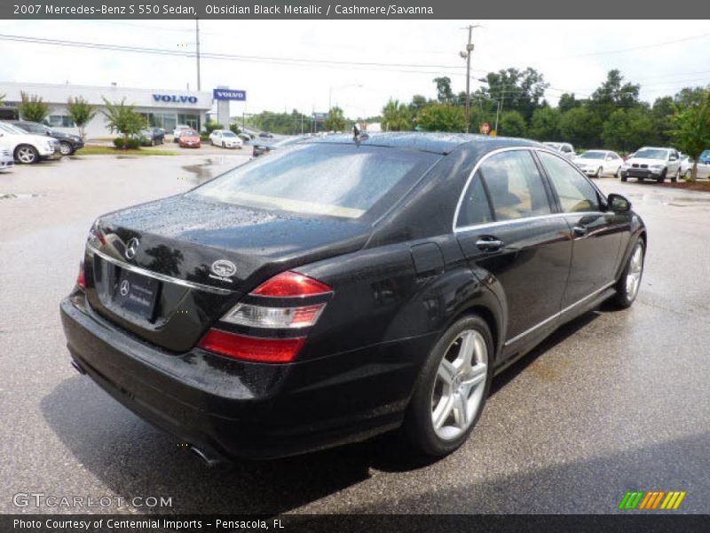 Obsidian Black Metallic / Cashmere/Savanna 2007 Mercedes-Benz S 550 Sedan