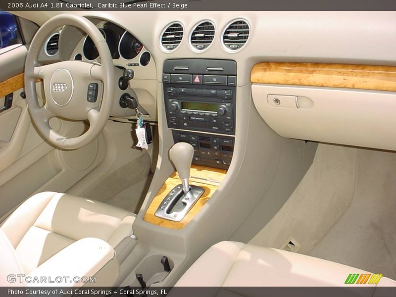 Caribic Blue Pearl Effect / Beige 2006 Audi A4 1.8T Cabriolet