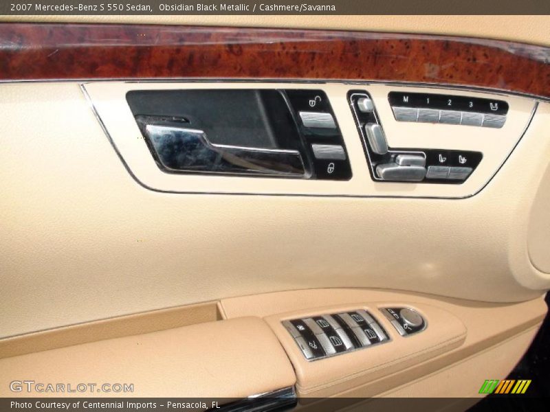 Obsidian Black Metallic / Cashmere/Savanna 2007 Mercedes-Benz S 550 Sedan