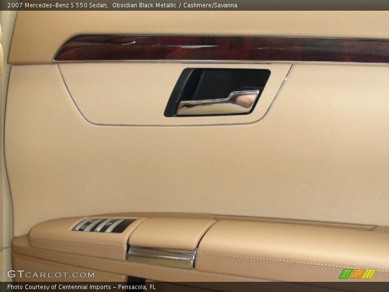 Obsidian Black Metallic / Cashmere/Savanna 2007 Mercedes-Benz S 550 Sedan