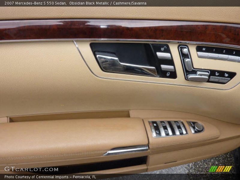 Obsidian Black Metallic / Cashmere/Savanna 2007 Mercedes-Benz S 550 Sedan