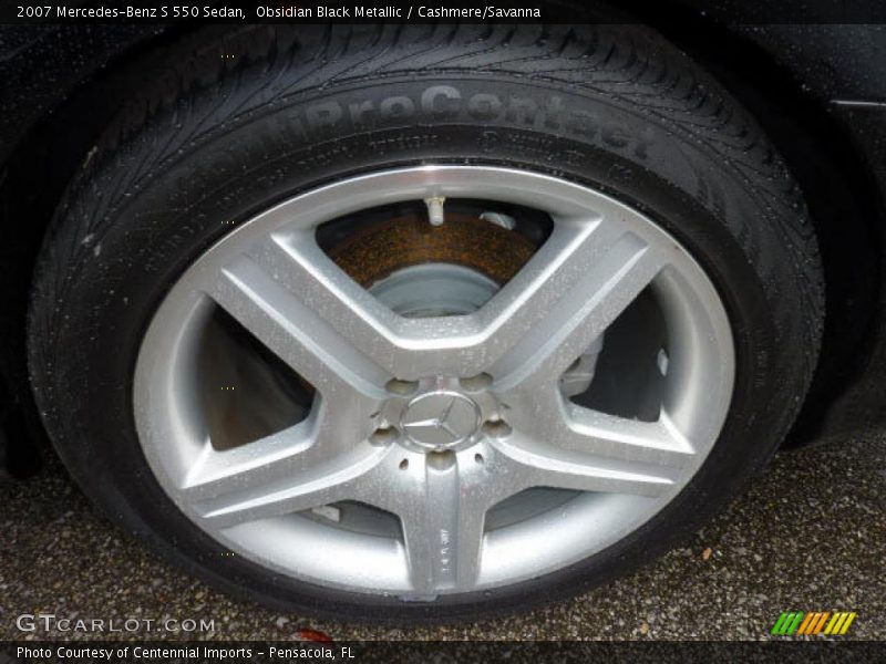 Obsidian Black Metallic / Cashmere/Savanna 2007 Mercedes-Benz S 550 Sedan