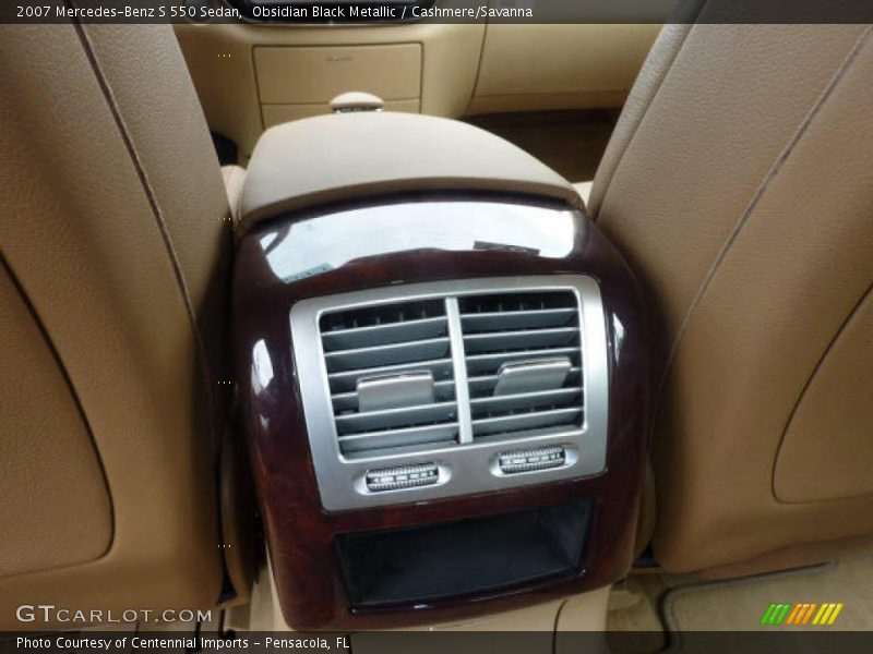 Obsidian Black Metallic / Cashmere/Savanna 2007 Mercedes-Benz S 550 Sedan