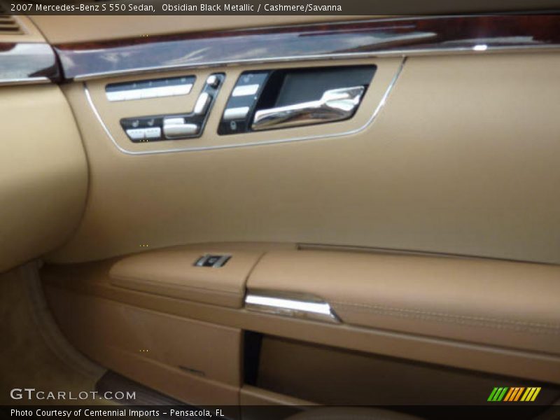 Obsidian Black Metallic / Cashmere/Savanna 2007 Mercedes-Benz S 550 Sedan