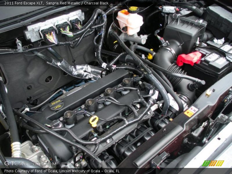 Sangria Red Metallic / Charcoal Black 2011 Ford Escape XLT