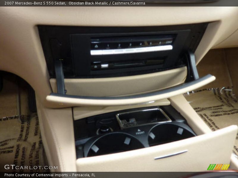 Obsidian Black Metallic / Cashmere/Savanna 2007 Mercedes-Benz S 550 Sedan