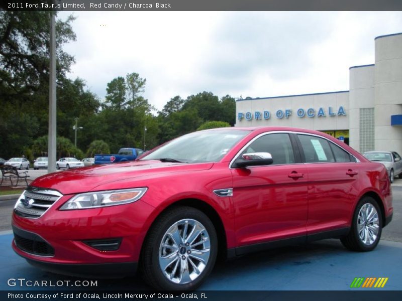 Red Candy / Charcoal Black 2011 Ford Taurus Limited