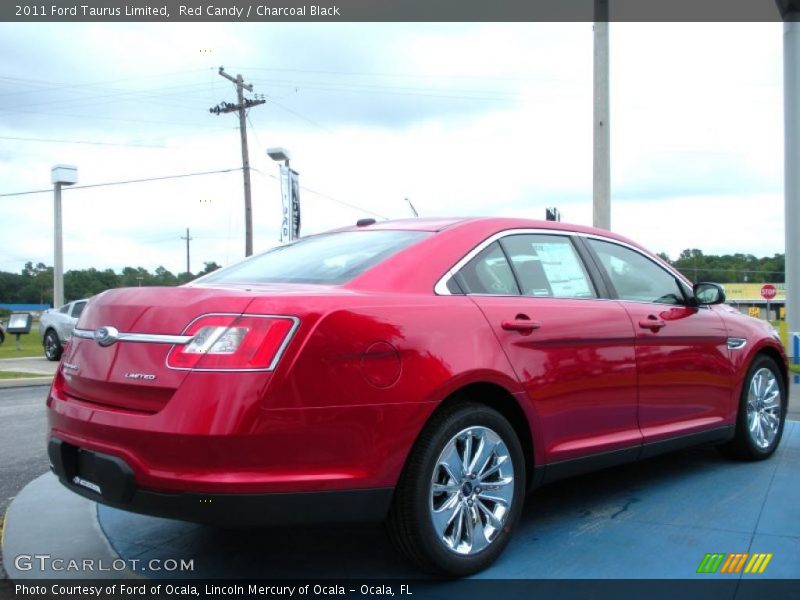 Red Candy / Charcoal Black 2011 Ford Taurus Limited