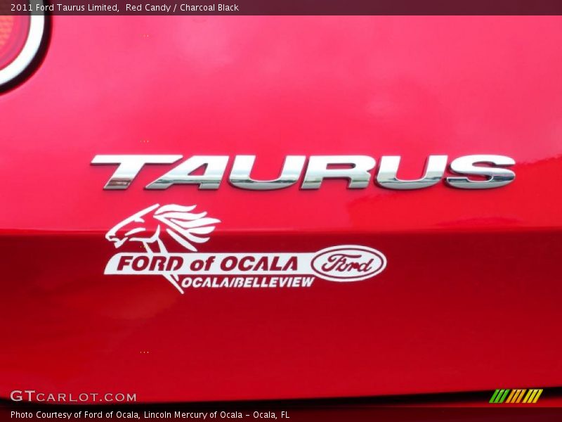 Red Candy / Charcoal Black 2011 Ford Taurus Limited