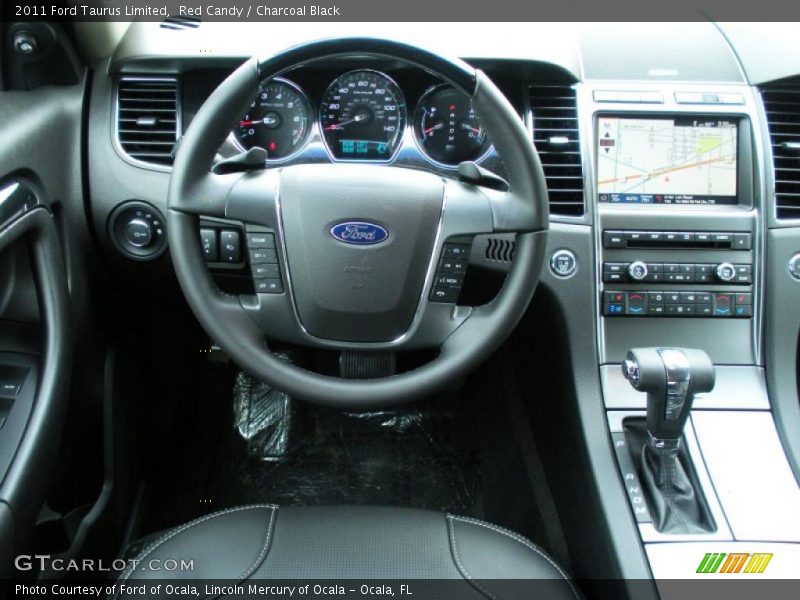 Red Candy / Charcoal Black 2011 Ford Taurus Limited