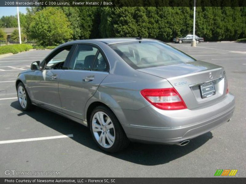 Pewter Metallic / Black 2008 Mercedes-Benz C 300 Luxury