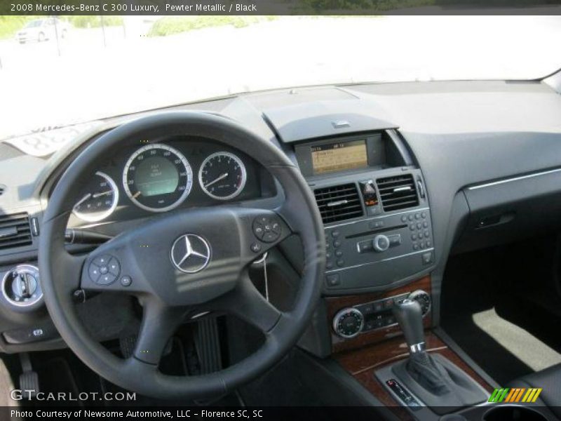 Pewter Metallic / Black 2008 Mercedes-Benz C 300 Luxury