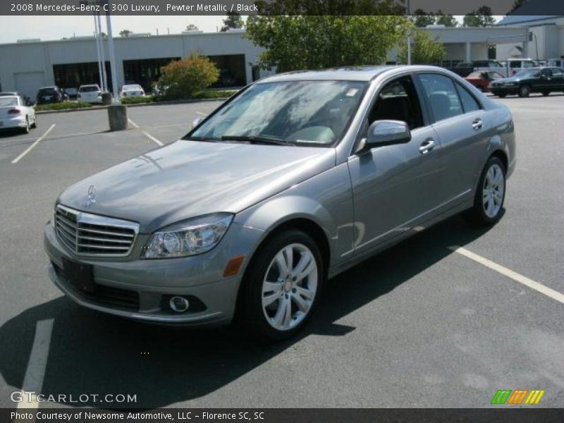 Pewter Metallic / Black 2008 Mercedes-Benz C 300 Luxury