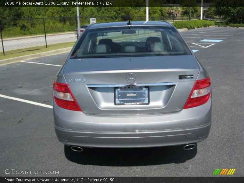 Pewter Metallic / Black 2008 Mercedes-Benz C 300 Luxury