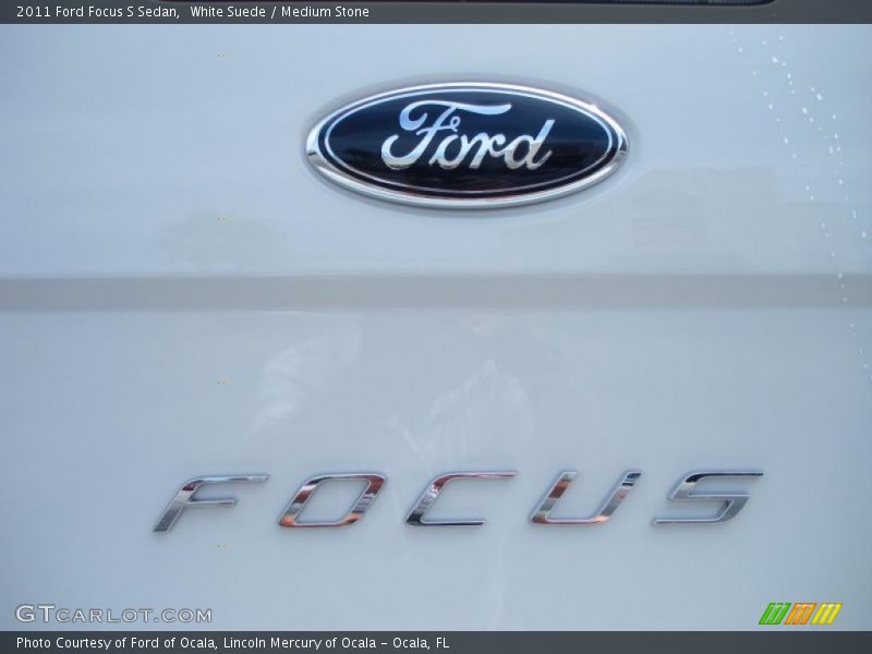 White Suede / Medium Stone 2011 Ford Focus S Sedan