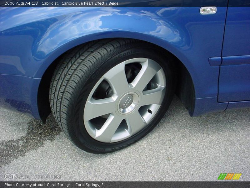 Caribic Blue Pearl Effect / Beige 2006 Audi A4 1.8T Cabriolet